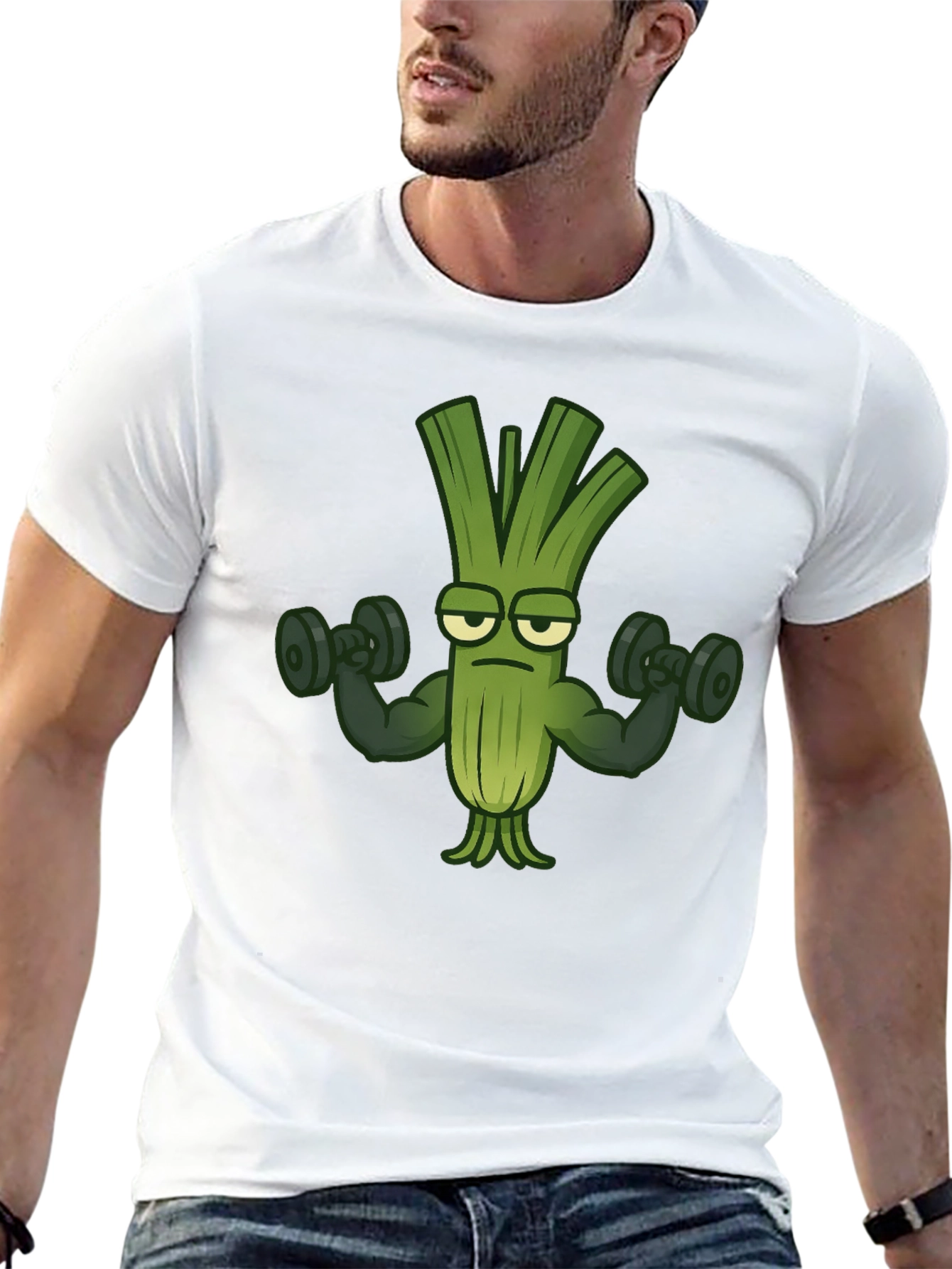 Funny Leek Gym Workout T-Shirt