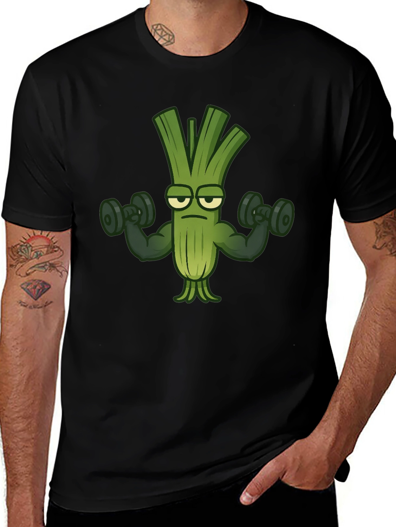 Funny Leek Gym Workout T-Shirt
