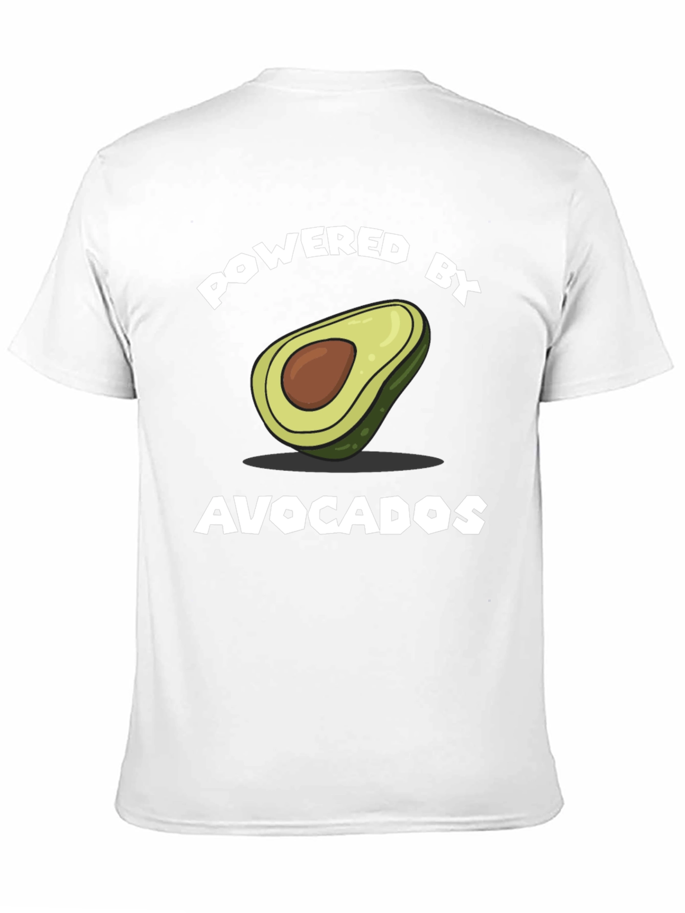 Powered by Avocados T-Shirt - Funny Graphic Tee