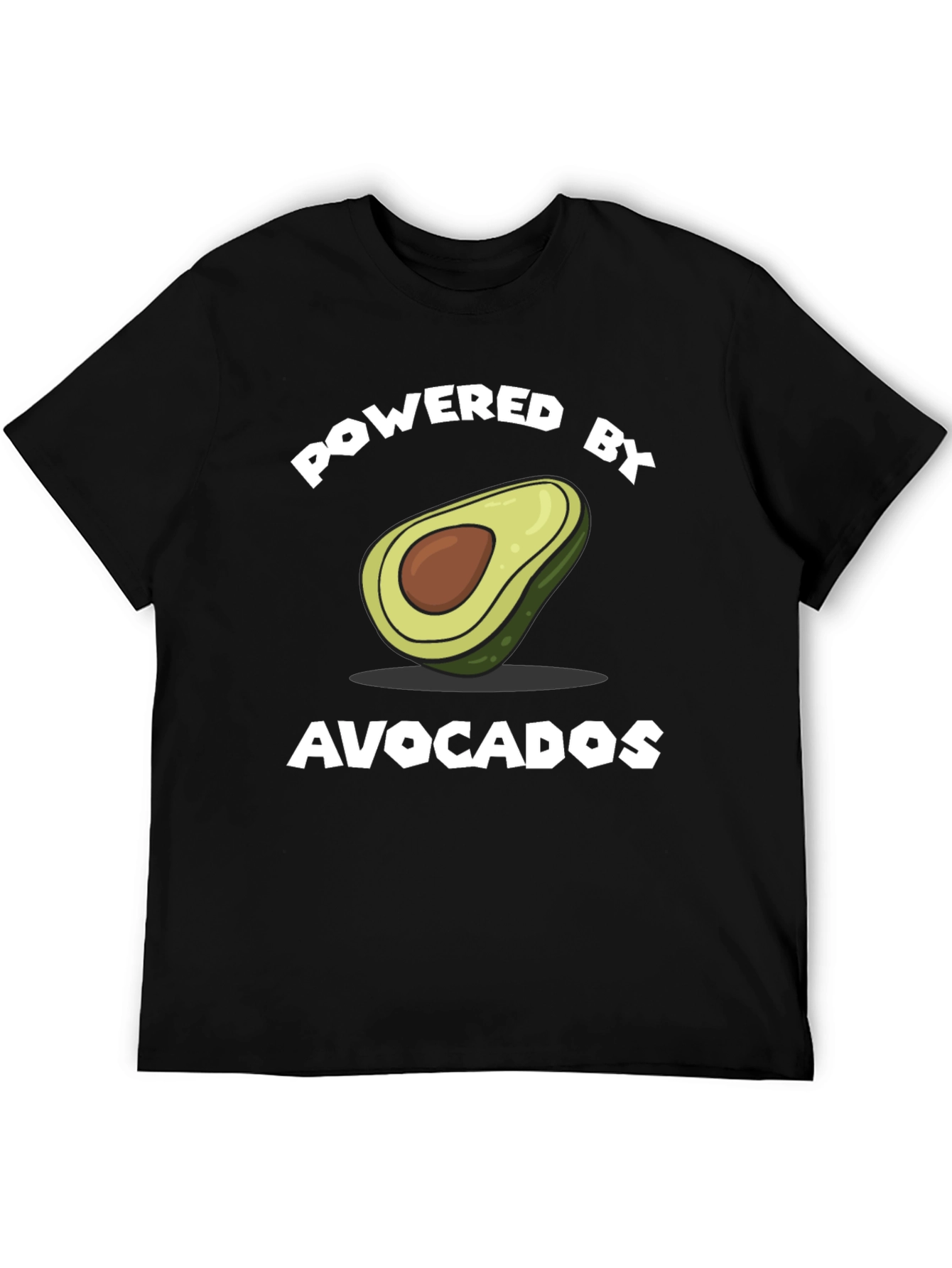 Powered by Avocados T-Shirt - Funny Graphic Tee