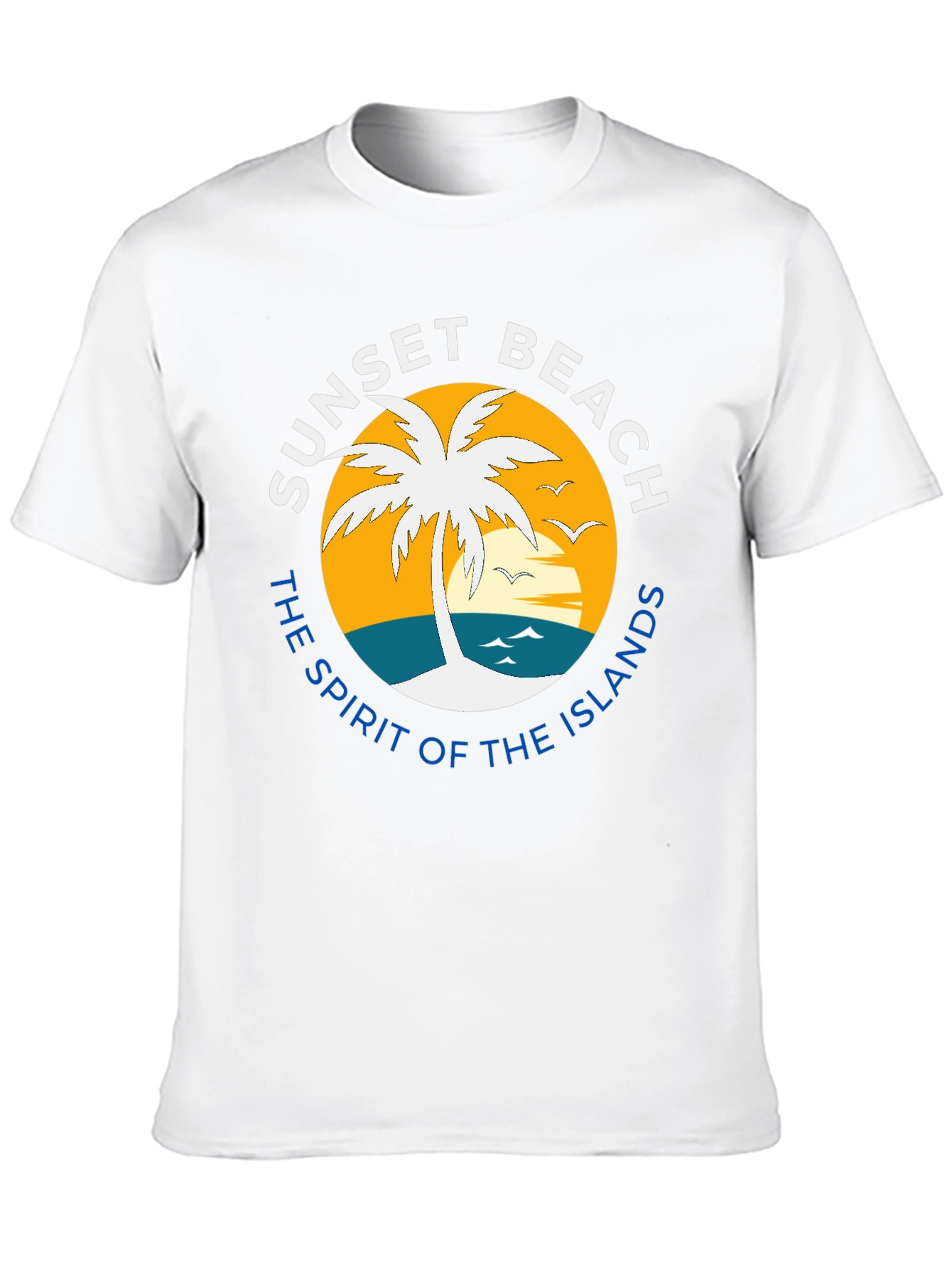 Sunset Beach T-Shirt - Tropical Island Vibes