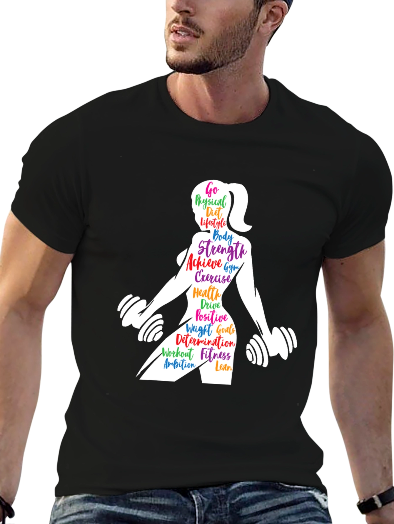 Fitness Motivation Graphic T-Shirt