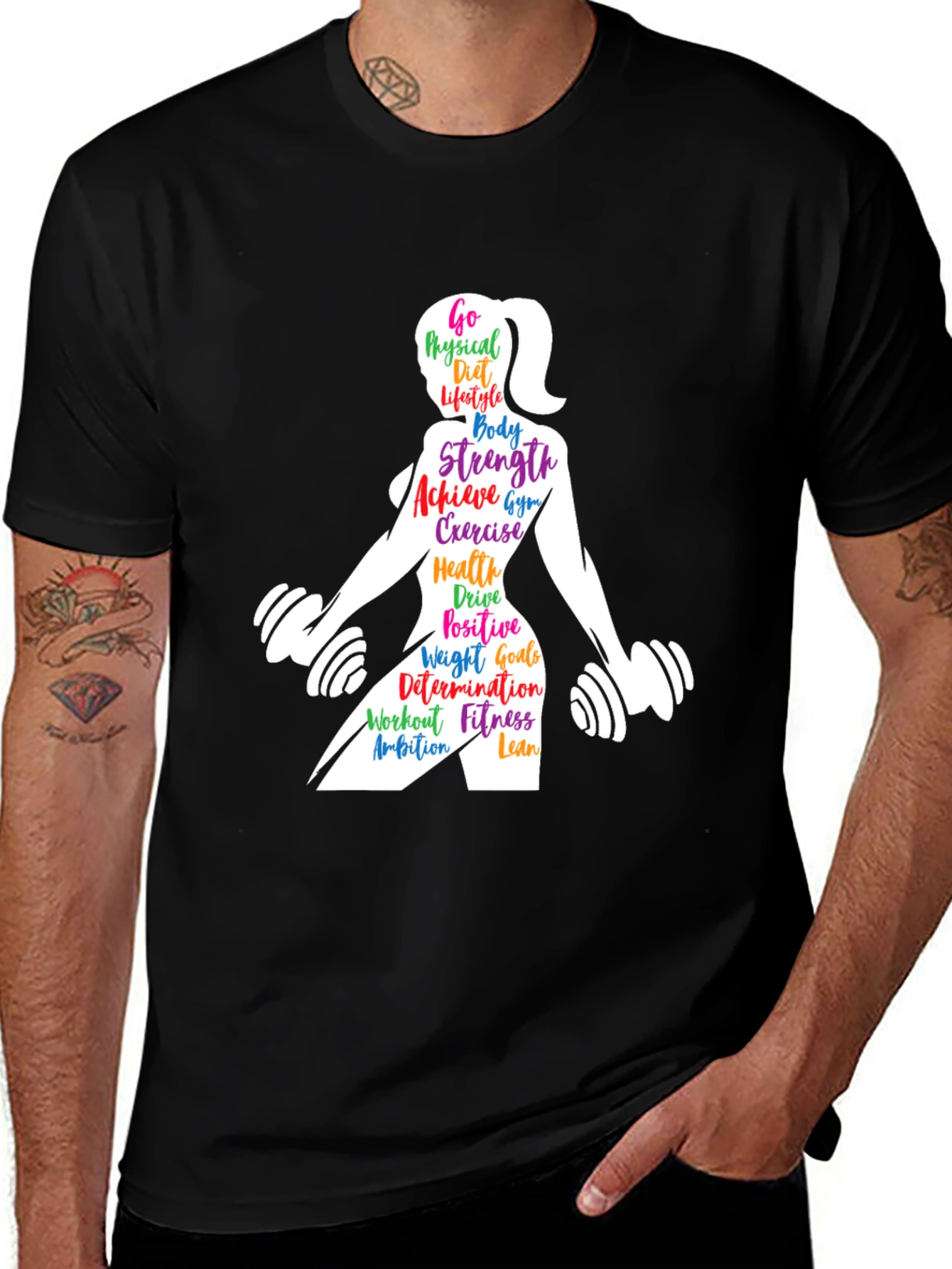 Fitness Motivation Graphic T-Shirt