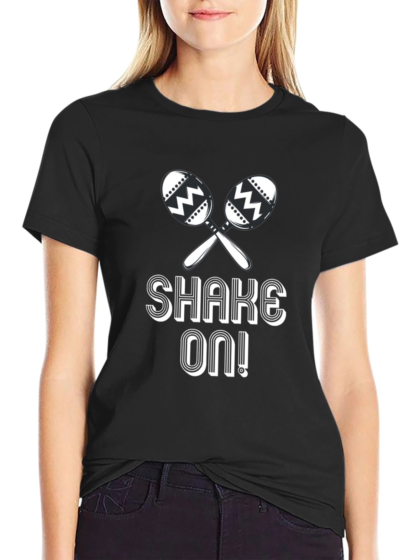 Shake On! Maracas Graphic T-Shirt - Black