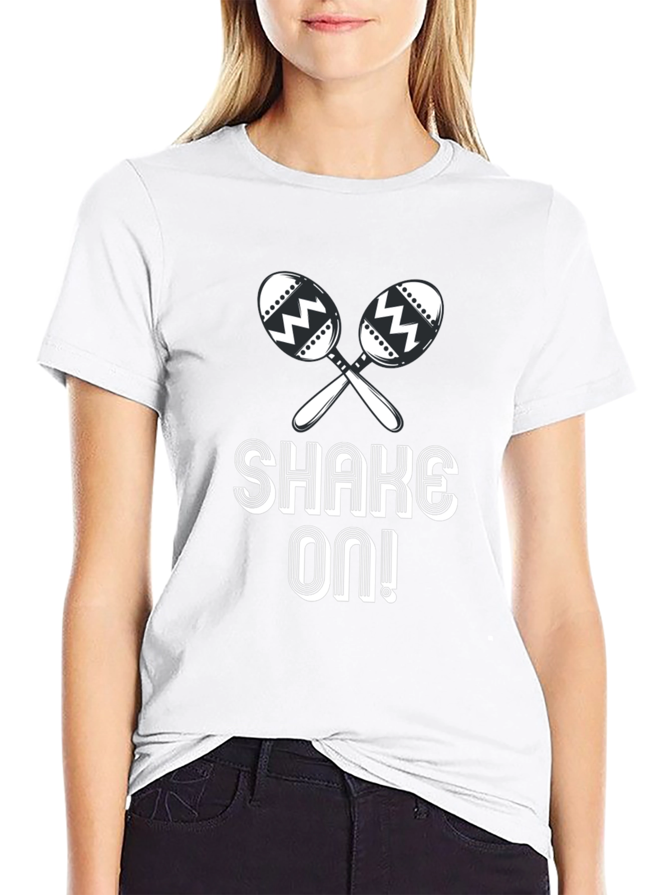 Shake On! Maracas Graphic T-Shirt - Black