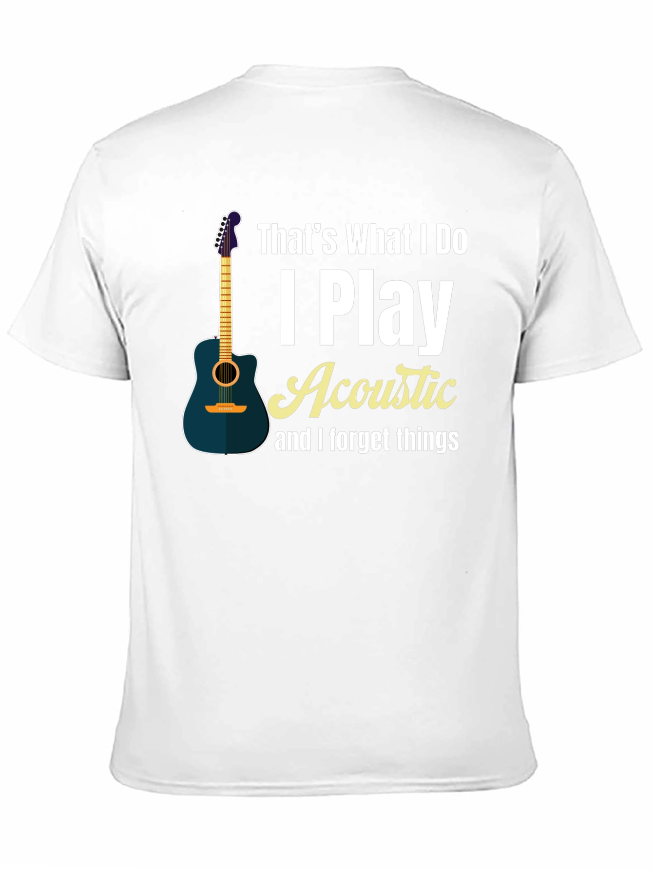 Acoustic Guitar Player Black T-Shirt