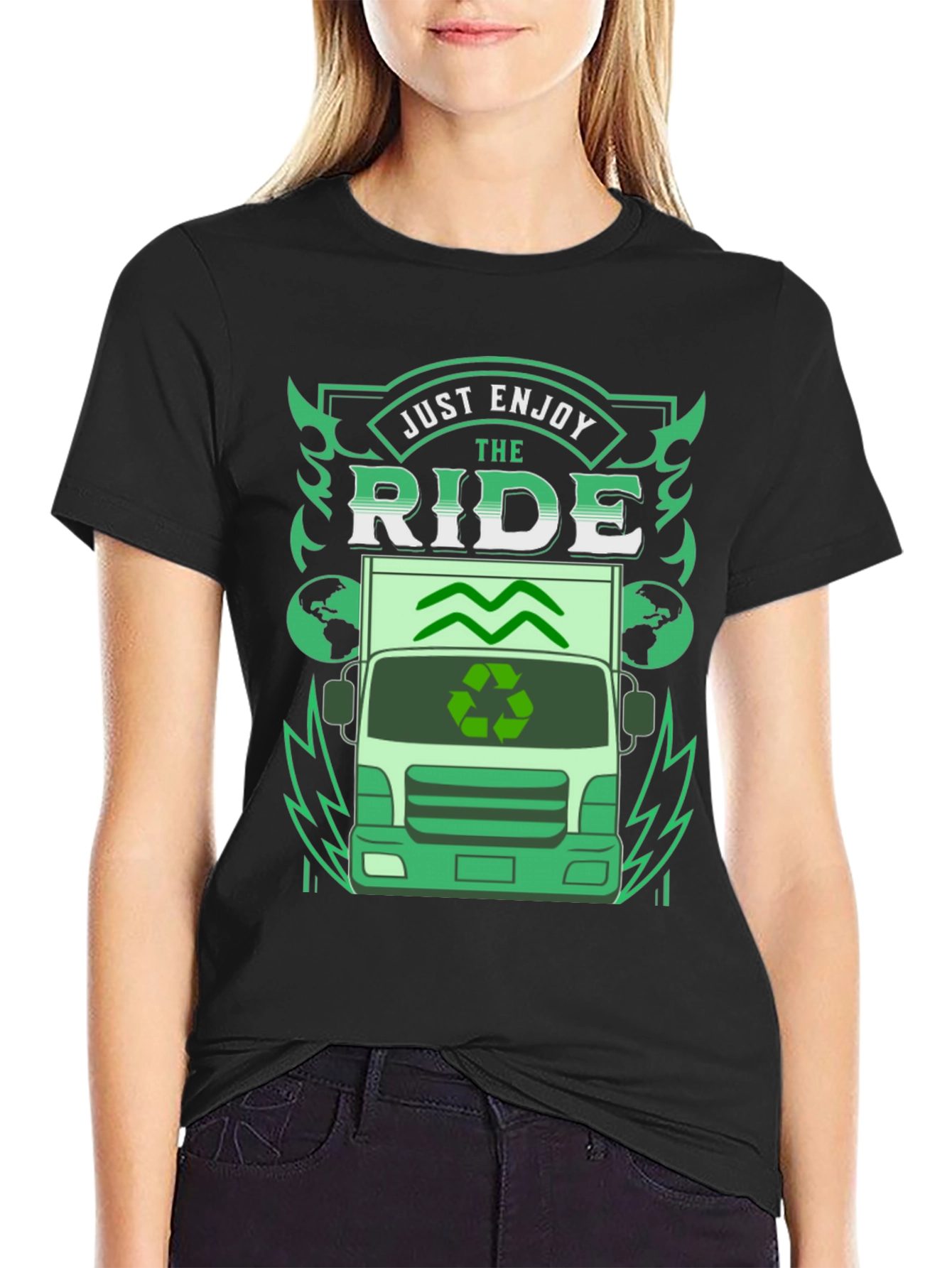 Eco Ride T-Shirt - Enjoy the Journey Sustainable Style