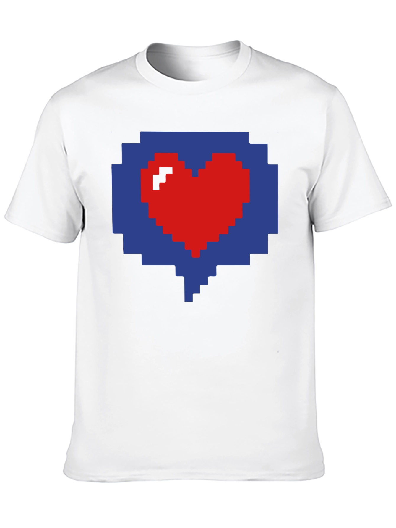 Pixel Heart Graphic Tee - Gamer Style