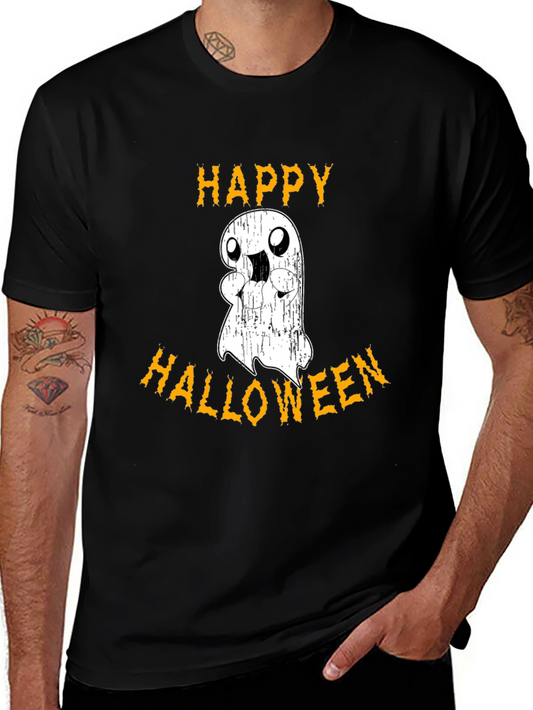 Happy Halloween Ghost Graphic T-Shirt