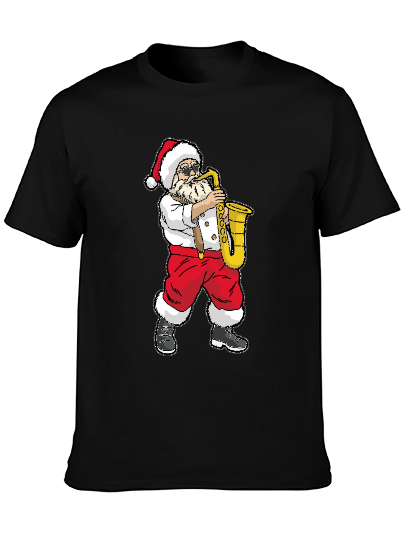 Santa Saxophone Graphic Tee