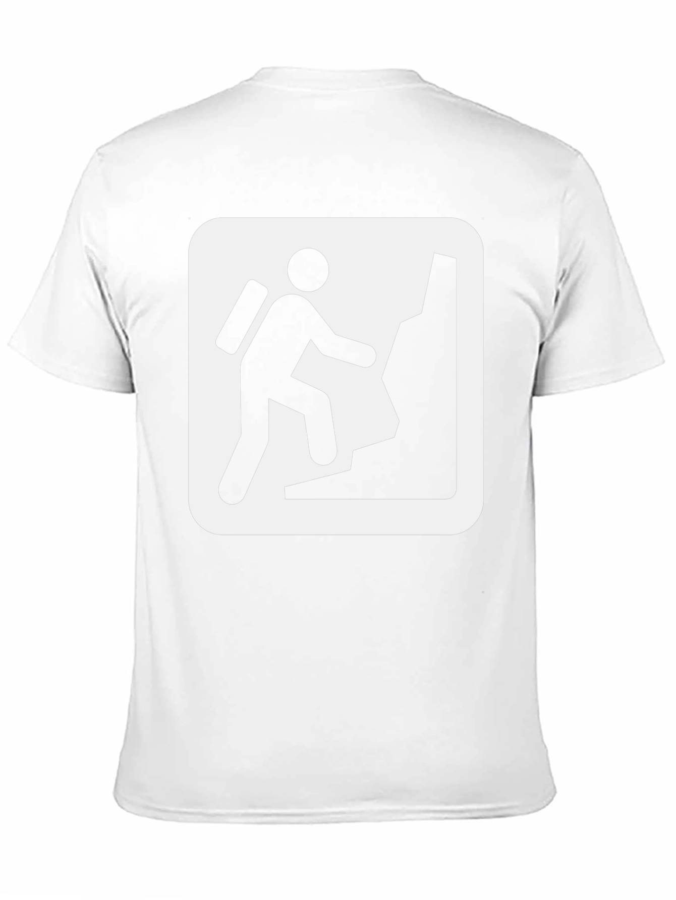 Climbing T-Shirt Hiker Shirt Black Cotton Tee