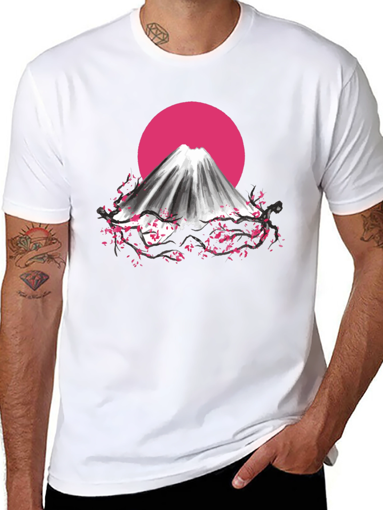 Mount Fuji Cherry Blossom T-Shirt