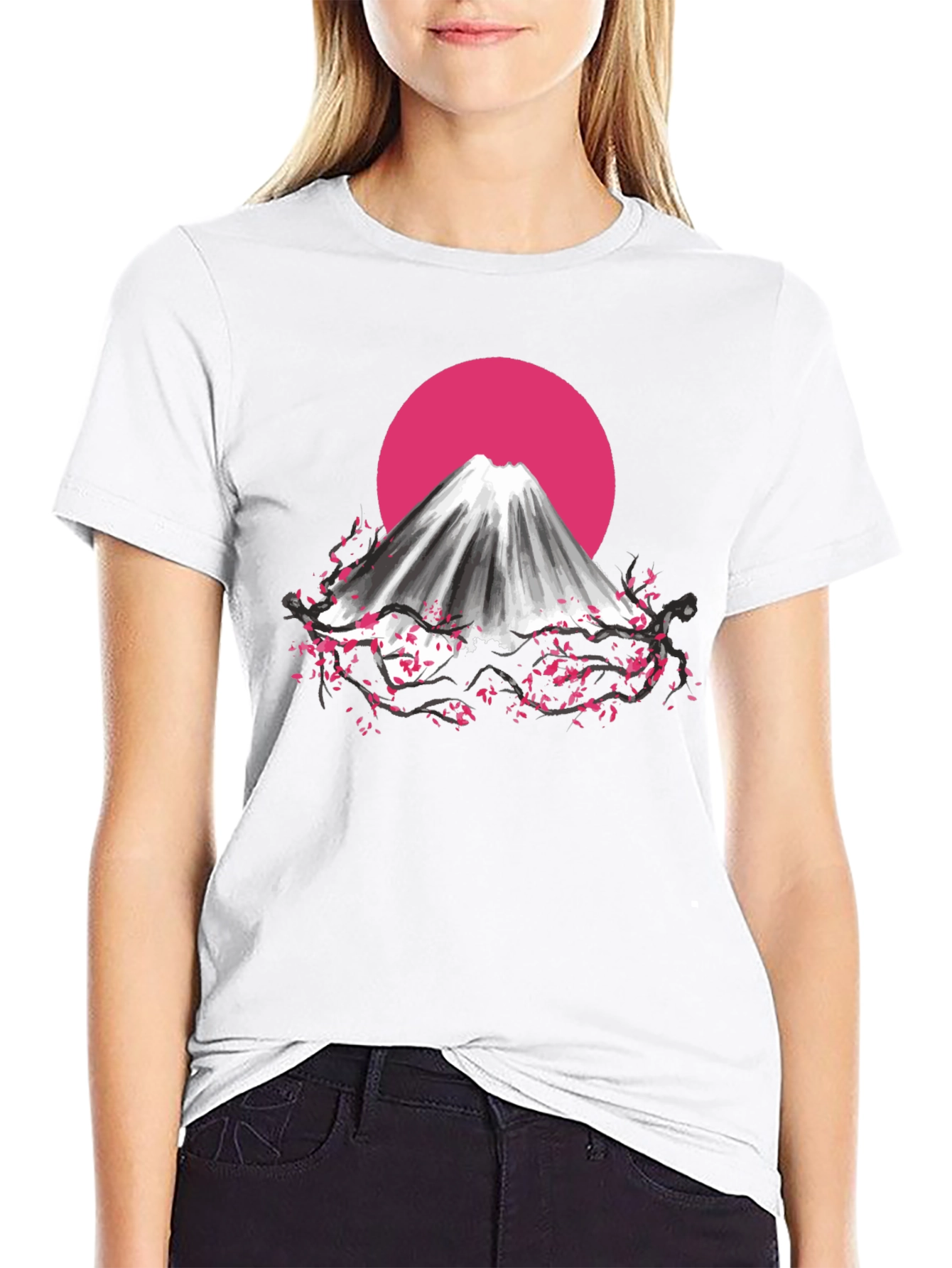 Mount Fuji Cherry Blossom T-Shirt