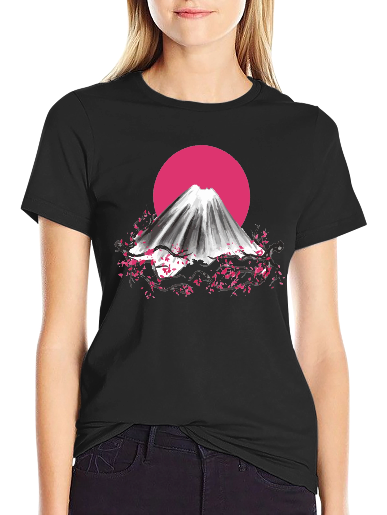 Mount Fuji Cherry Blossom T-Shirt