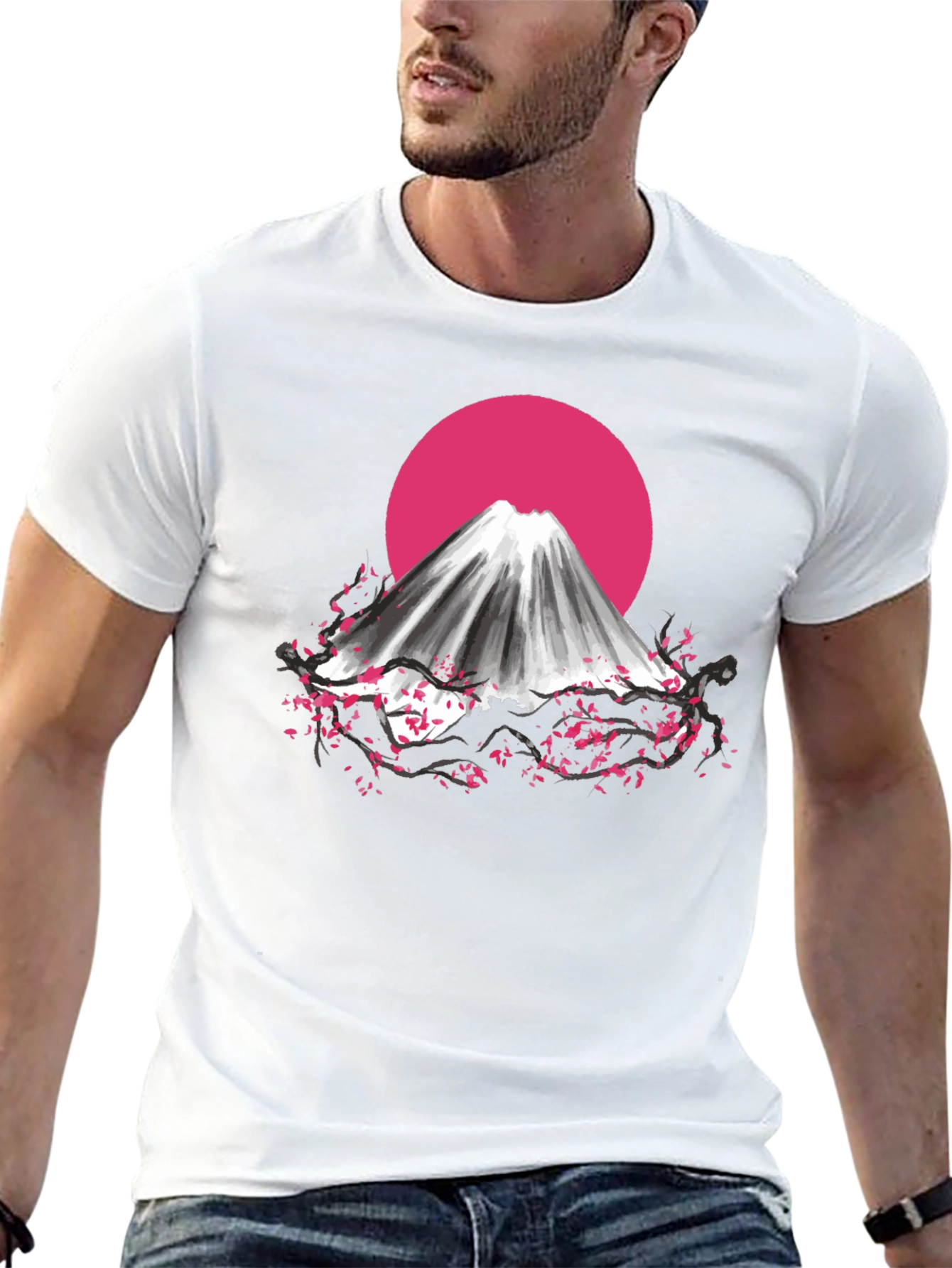 Mount Fuji Cherry Blossom T-Shirt