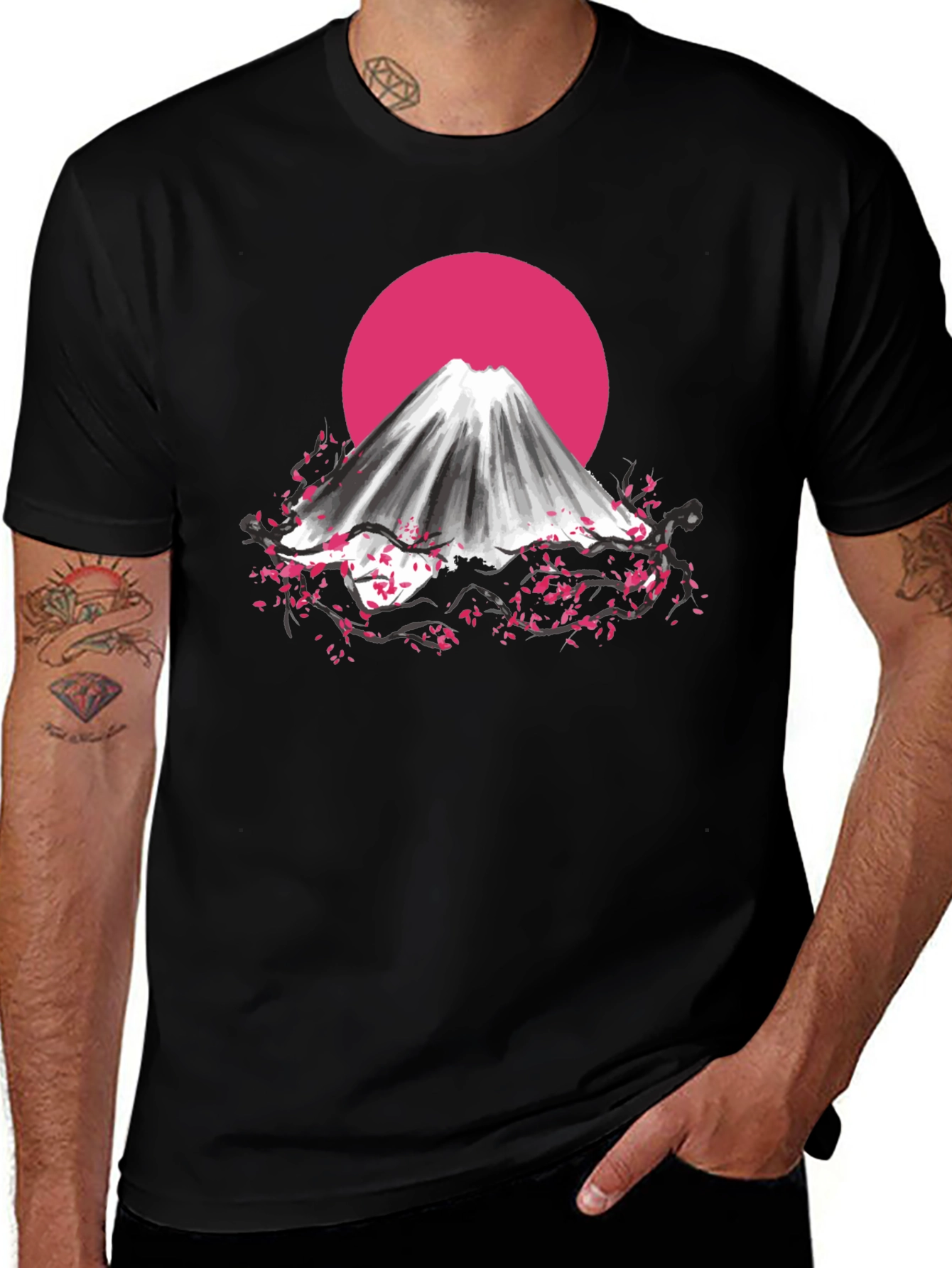 Mount Fuji Cherry Blossom T-Shirt