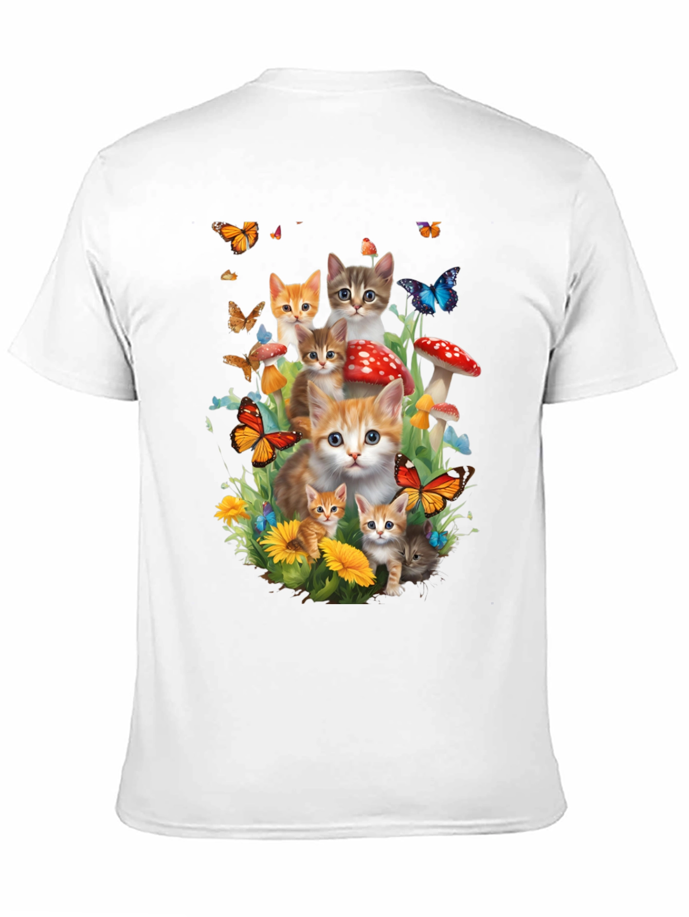 Cute Cats & Butterflies T-Shirt