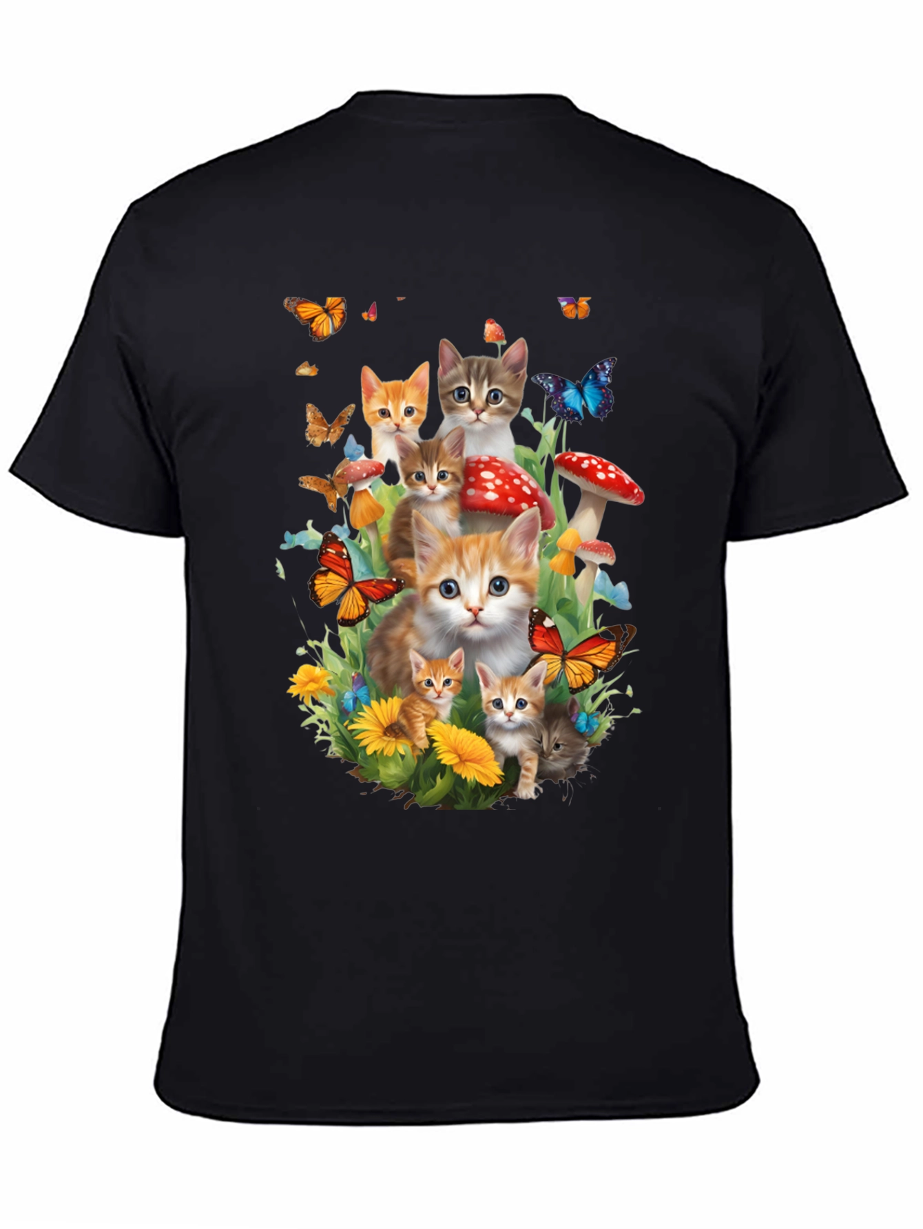 Cute Cats & Butterflies T-Shirt