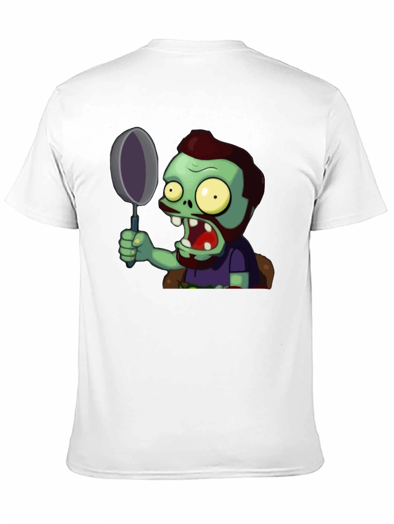 Zombie with Frying Pan Graphic Tee
