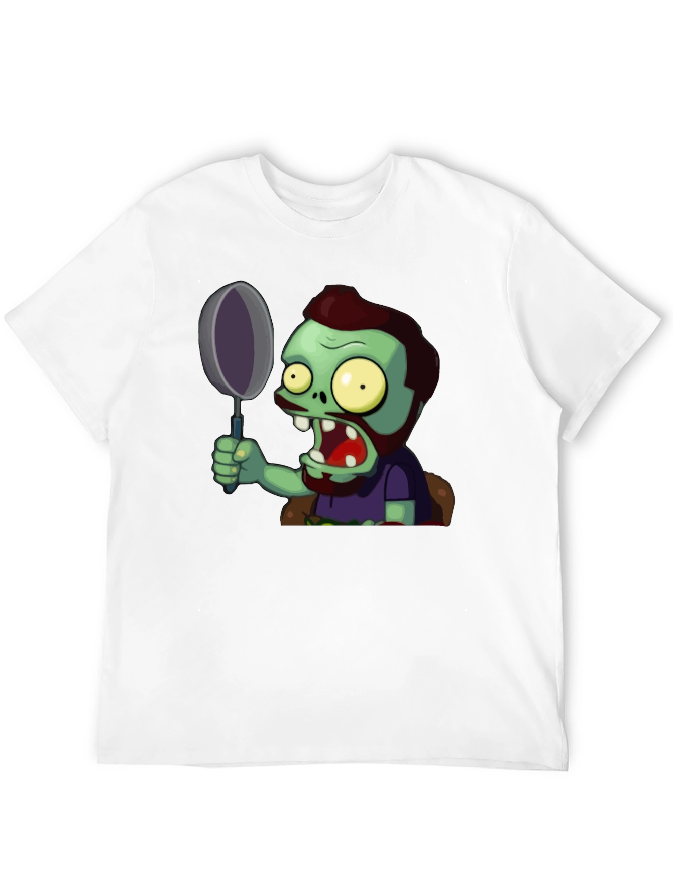 Zombie with Frying Pan Graphic Tee