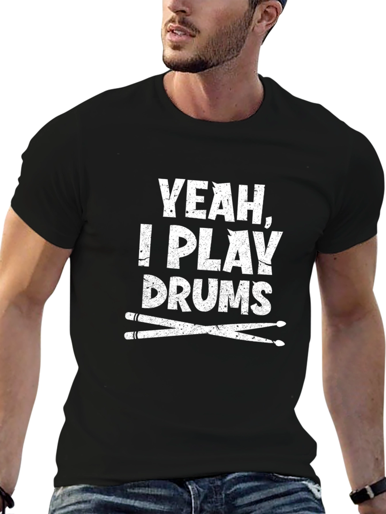 Yeah I Play Drums T-Shirt - Musician Graphic Tee