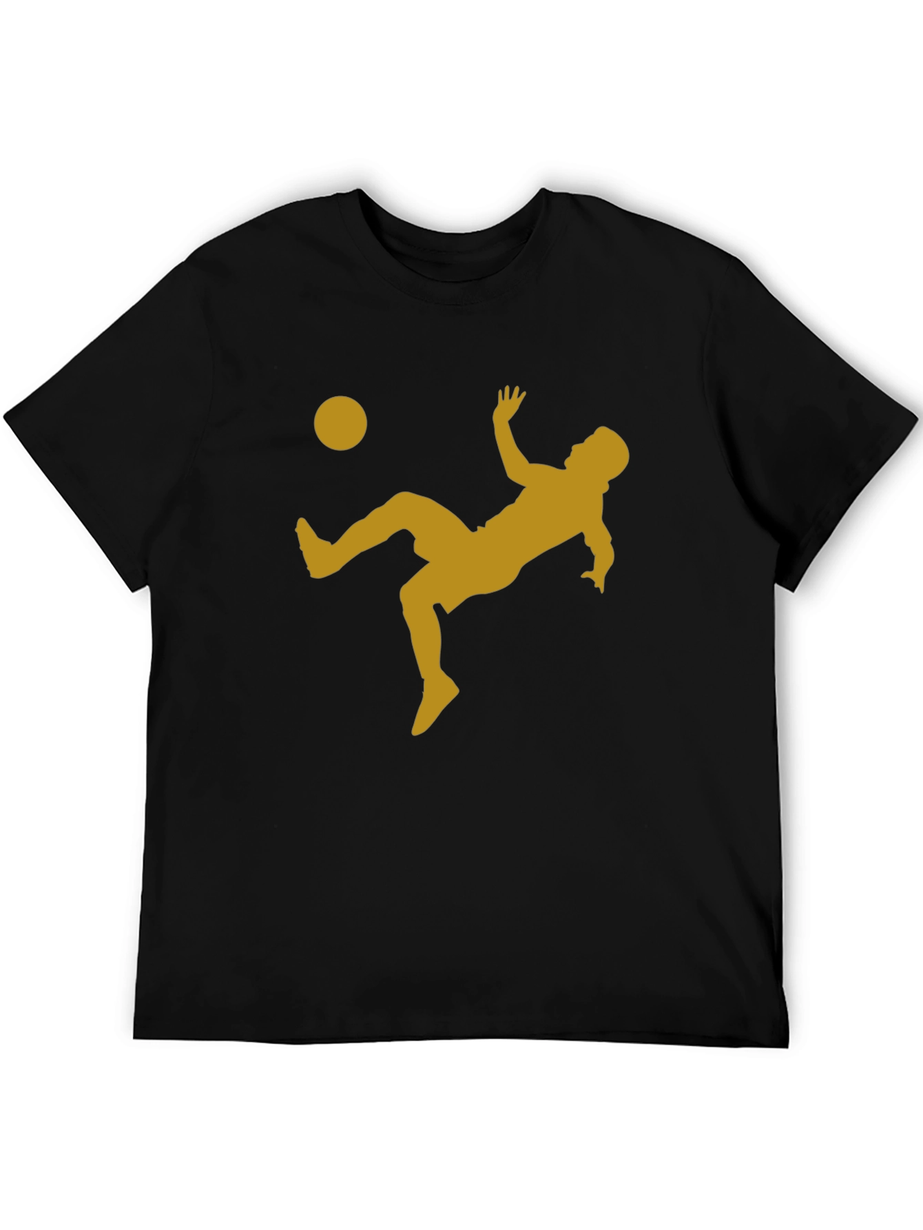Soccer Bicycle Kick Graphic Tee - Black