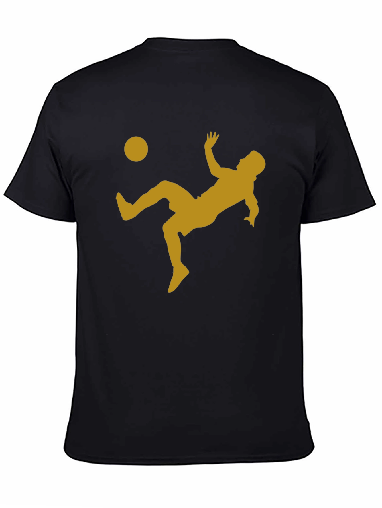 Soccer Bicycle Kick Graphic Tee - Black