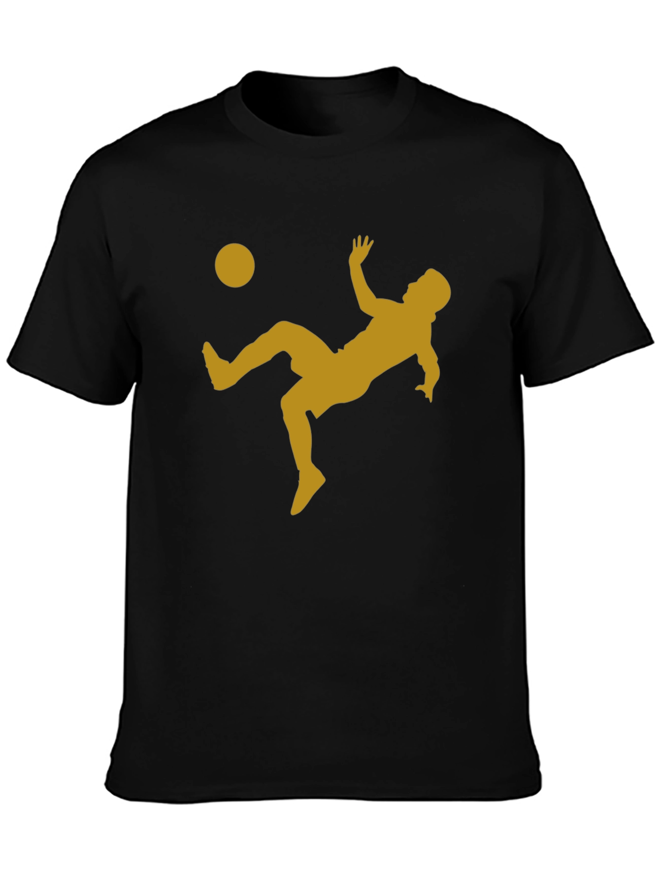 Soccer Bicycle Kick Graphic Tee - Black