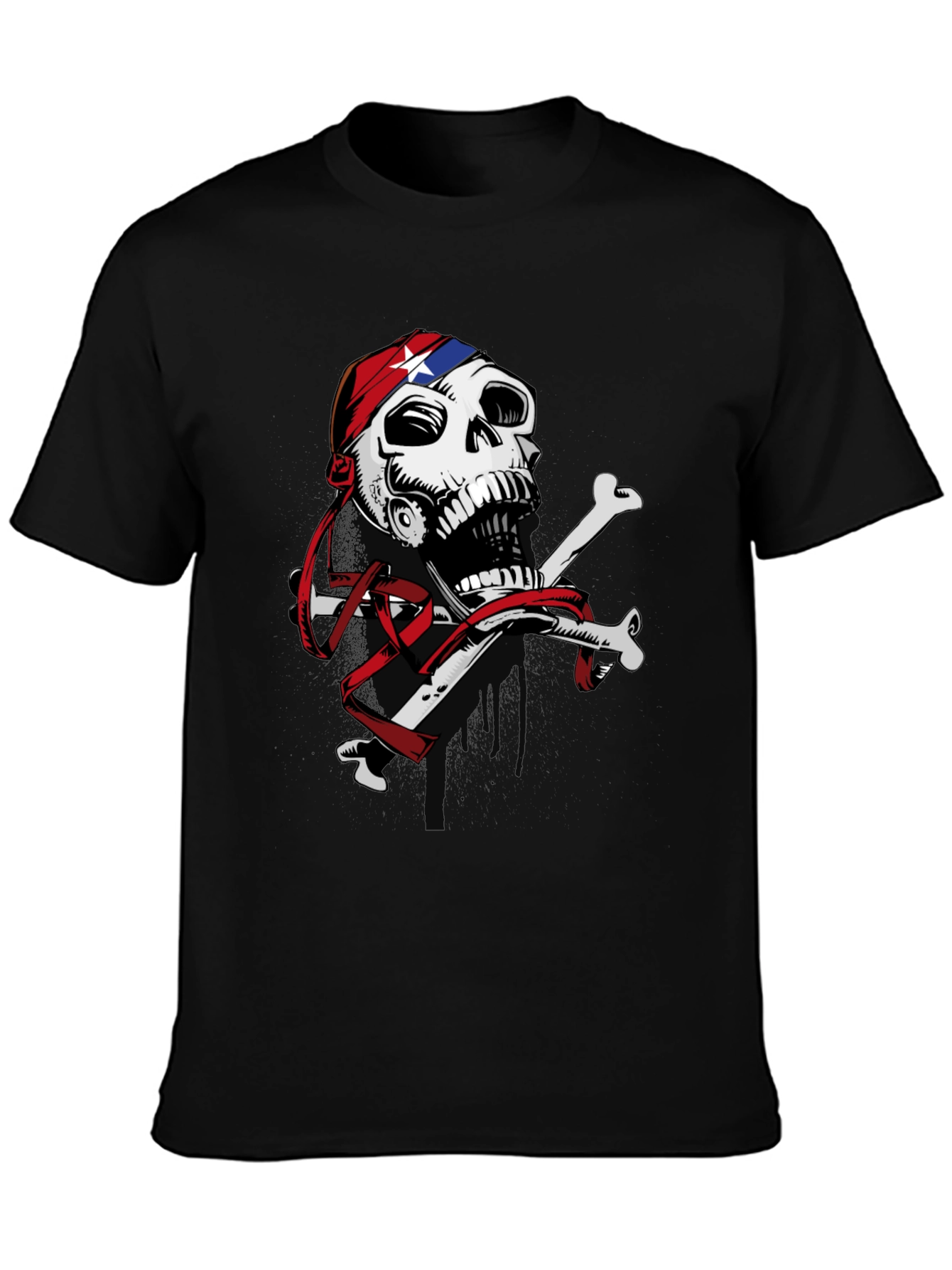 Skull & Crossbones Graphic Print T-Shirt