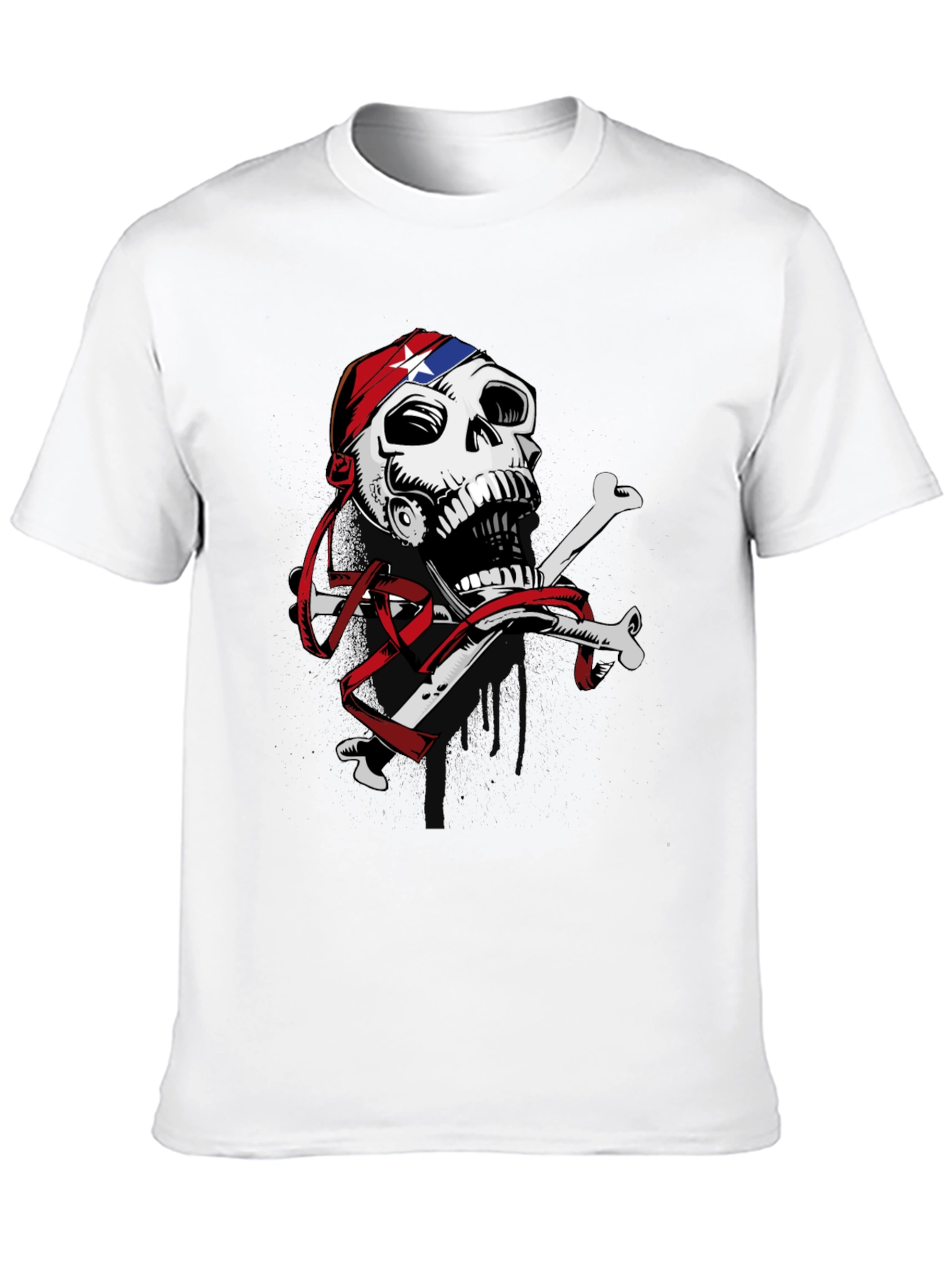 Skull & Crossbones Graphic Print T-Shirt