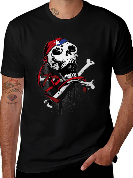 Skull & Crossbones Graphic Print T-Shirt