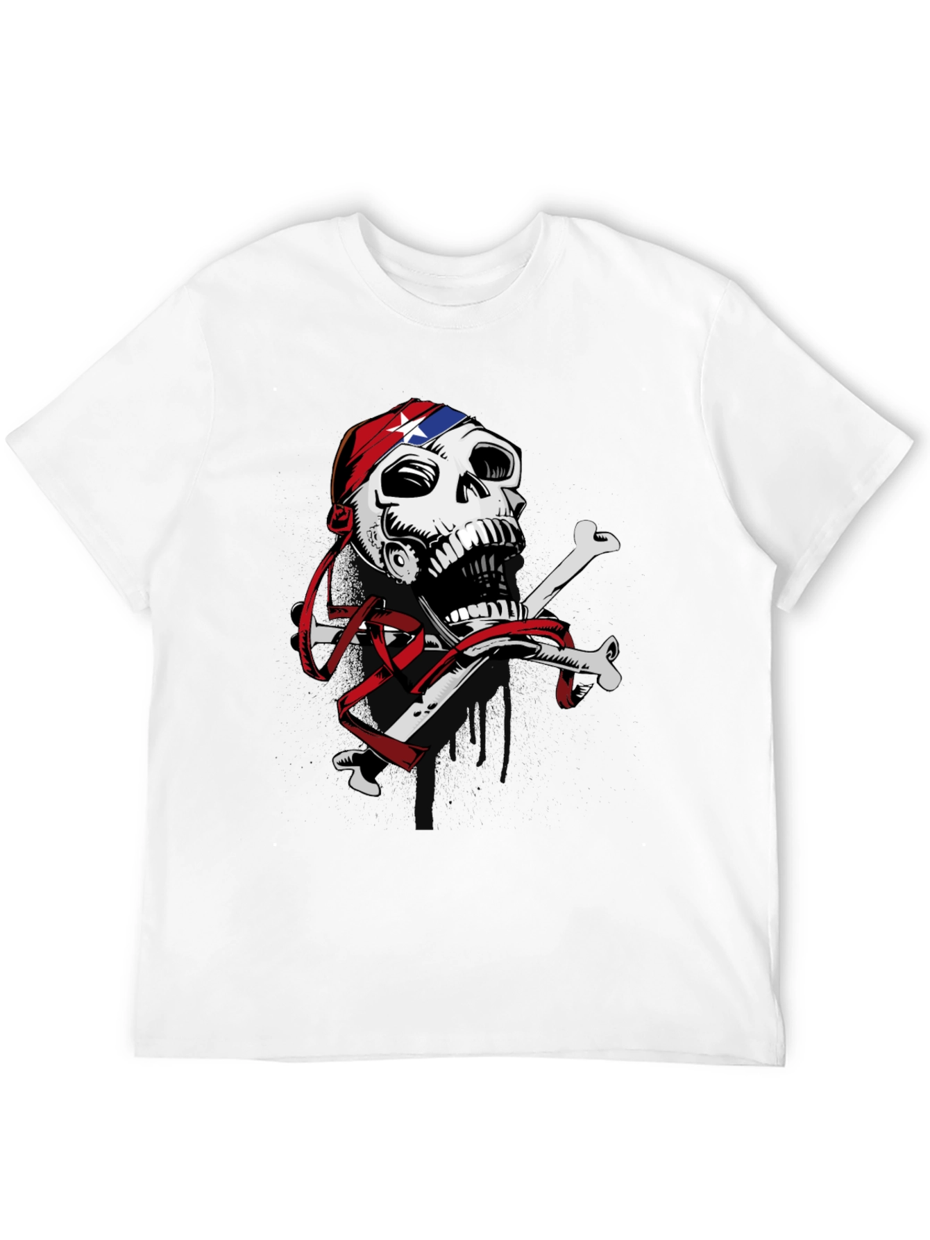Skull & Crossbones Graphic Print T-Shirt