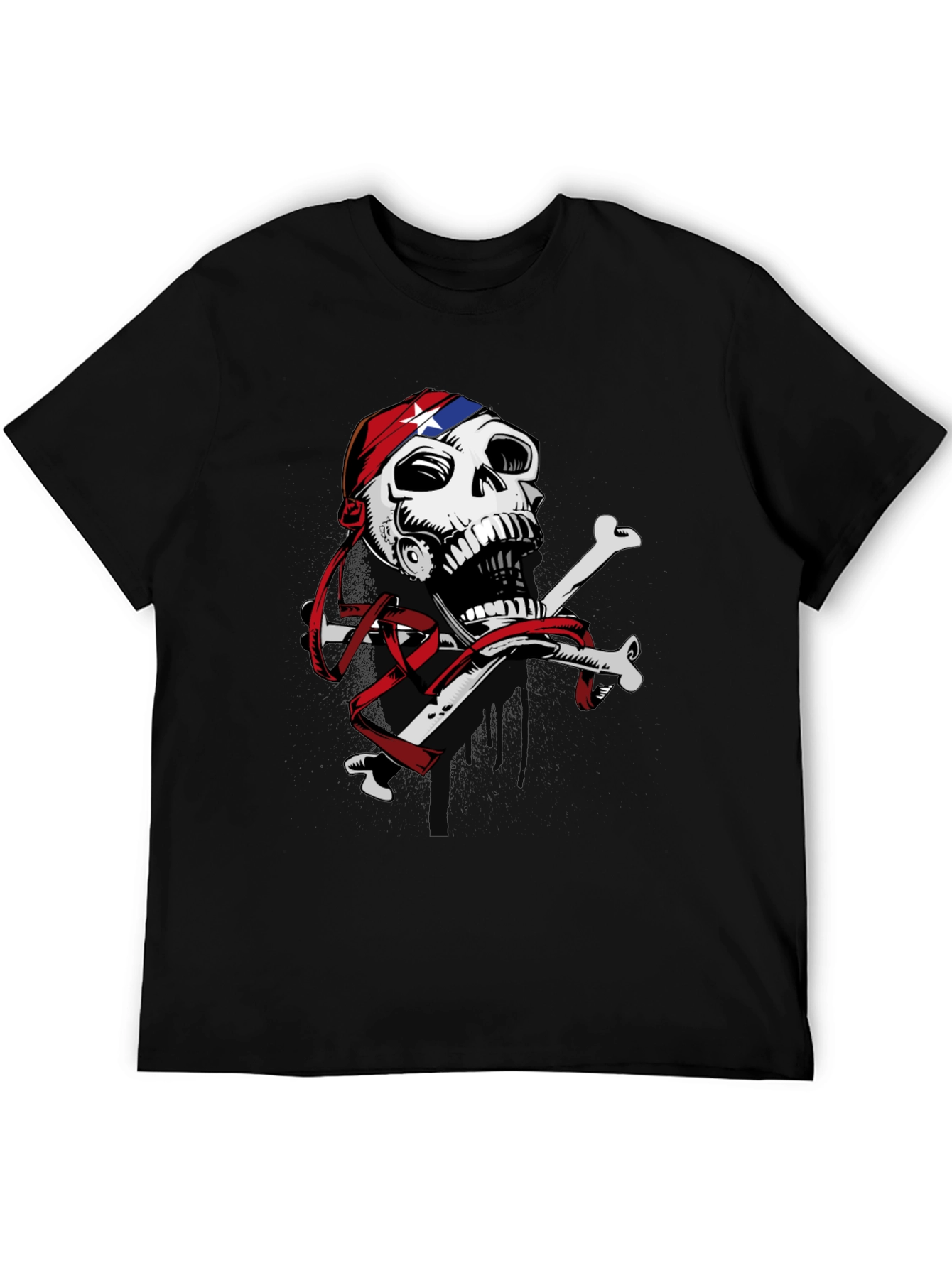 Skull & Crossbones Graphic Print T-Shirt