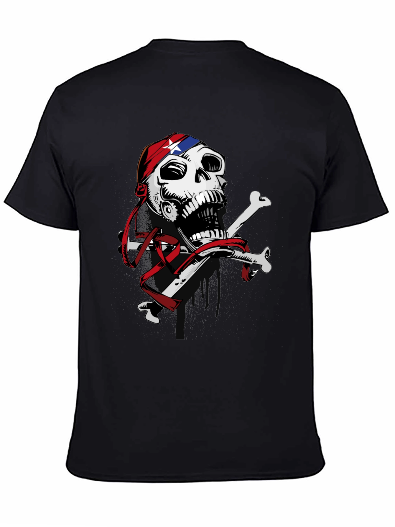 Skull & Crossbones Graphic Print T-Shirt