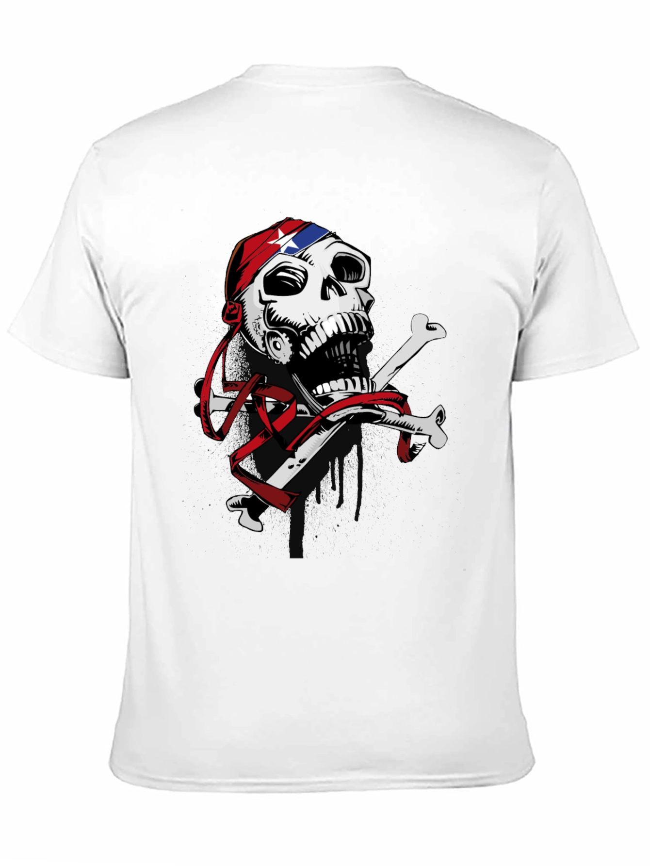 Skull & Crossbones Graphic Print T-Shirt