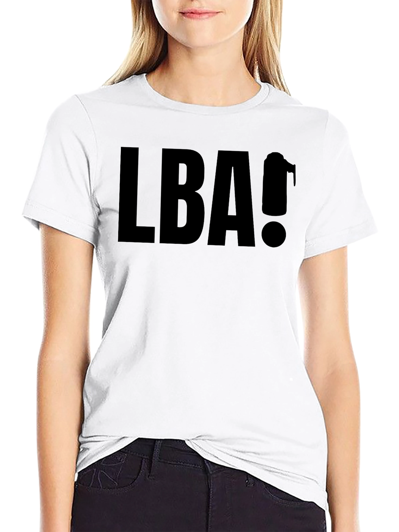LBA! Black Graphic Tee - Bold Statement T-Shirt