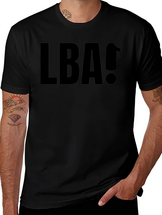 LBA! Black Graphic Tee - Bold Statement T-Shirt