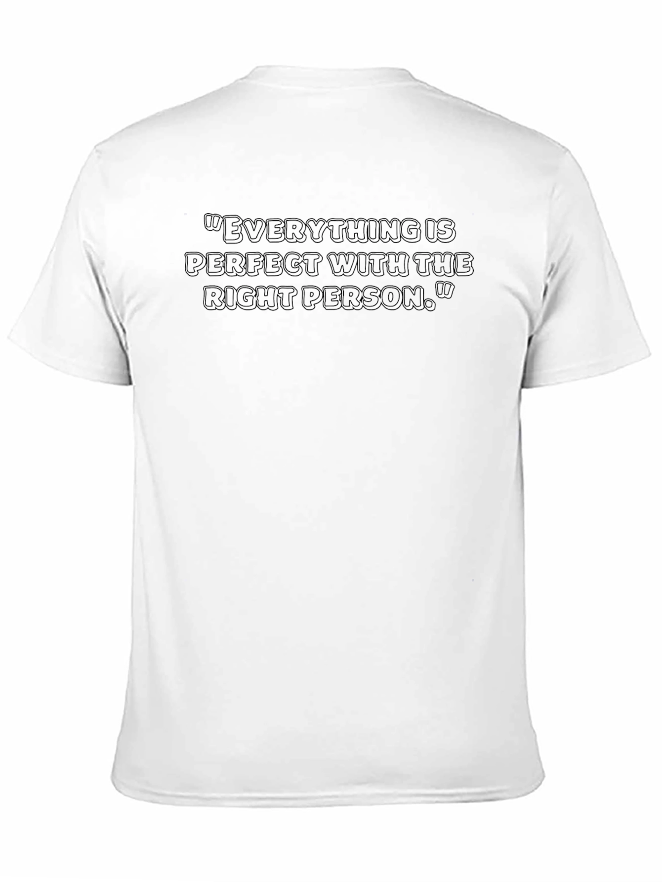 Perfect With the Right Person Black T-Shirt
