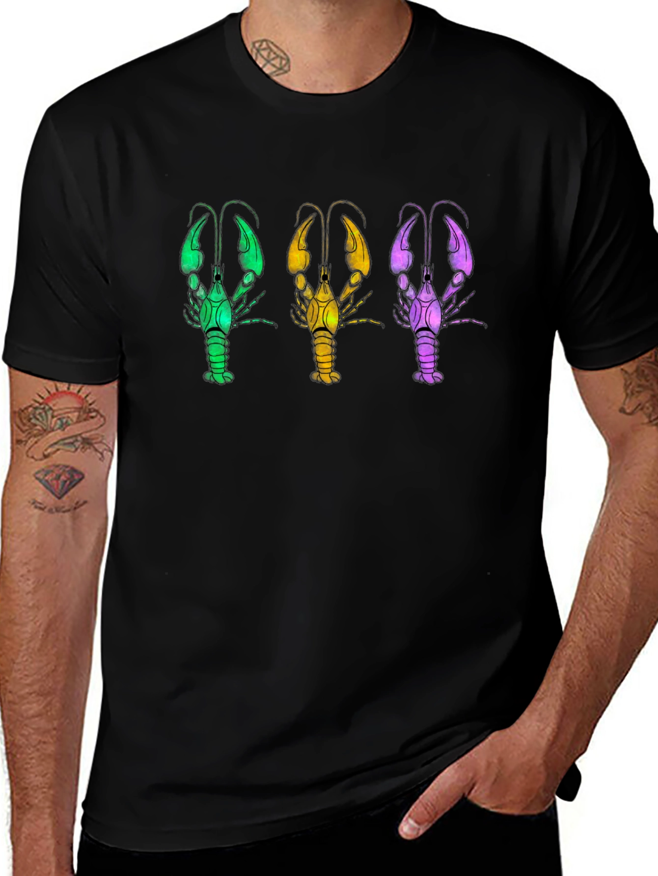 Crawfish Trio T-Shirt - Bold Graphic Tee