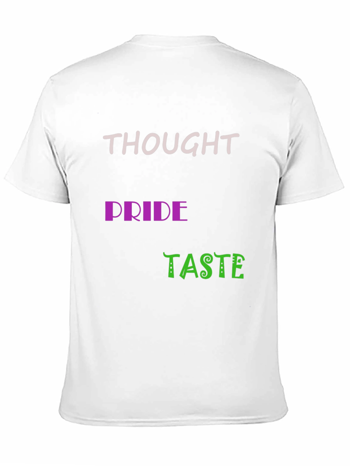 Thought Pride Taste Black Graphic Tee