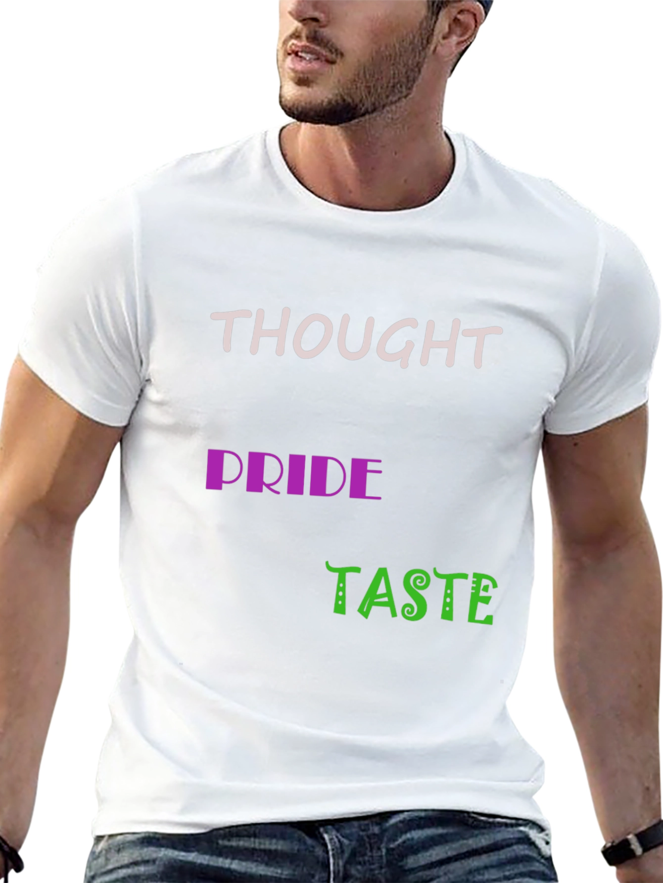 Thought Pride Taste Black Graphic Tee