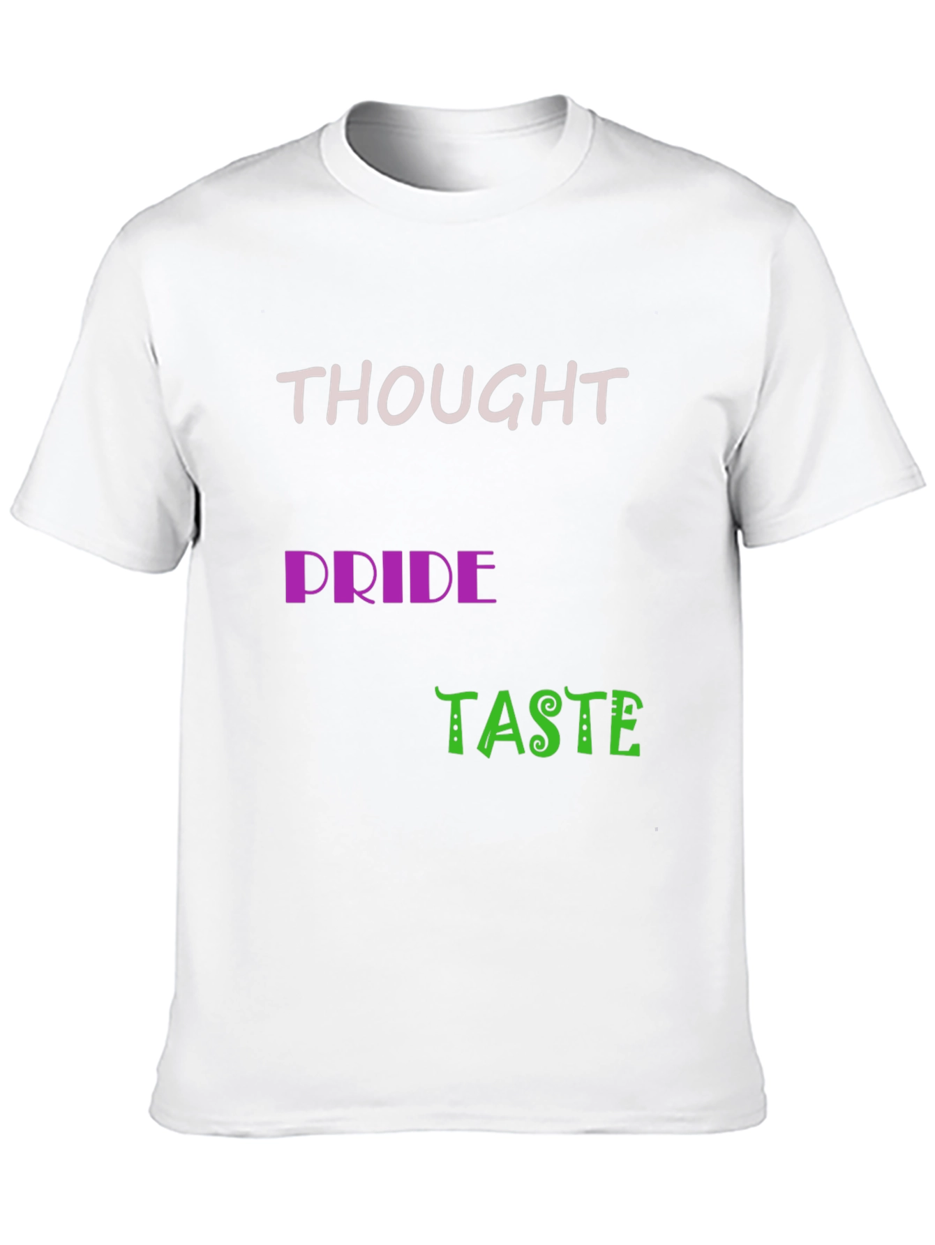 Thought Pride Taste Black Graphic Tee