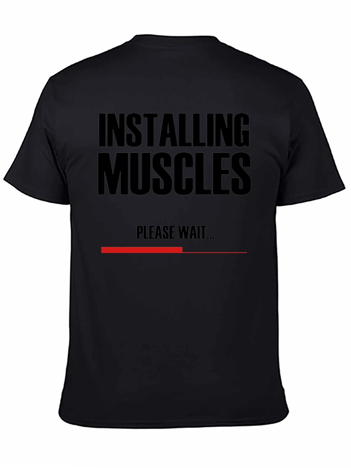 Installing Muscles T-Shirt - Funny Gym Workout Tee