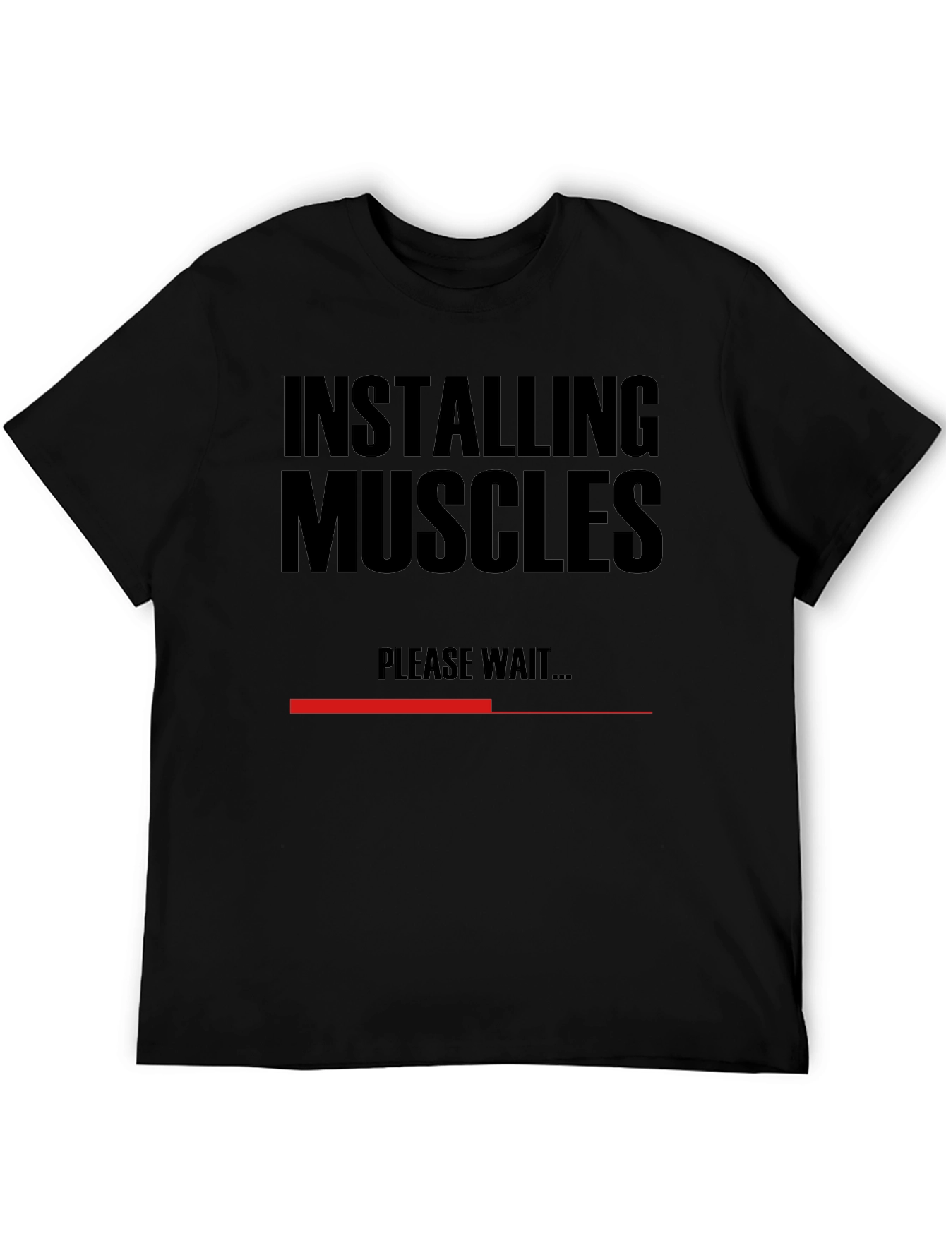 Installing Muscles T-Shirt - Funny Gym Workout Tee