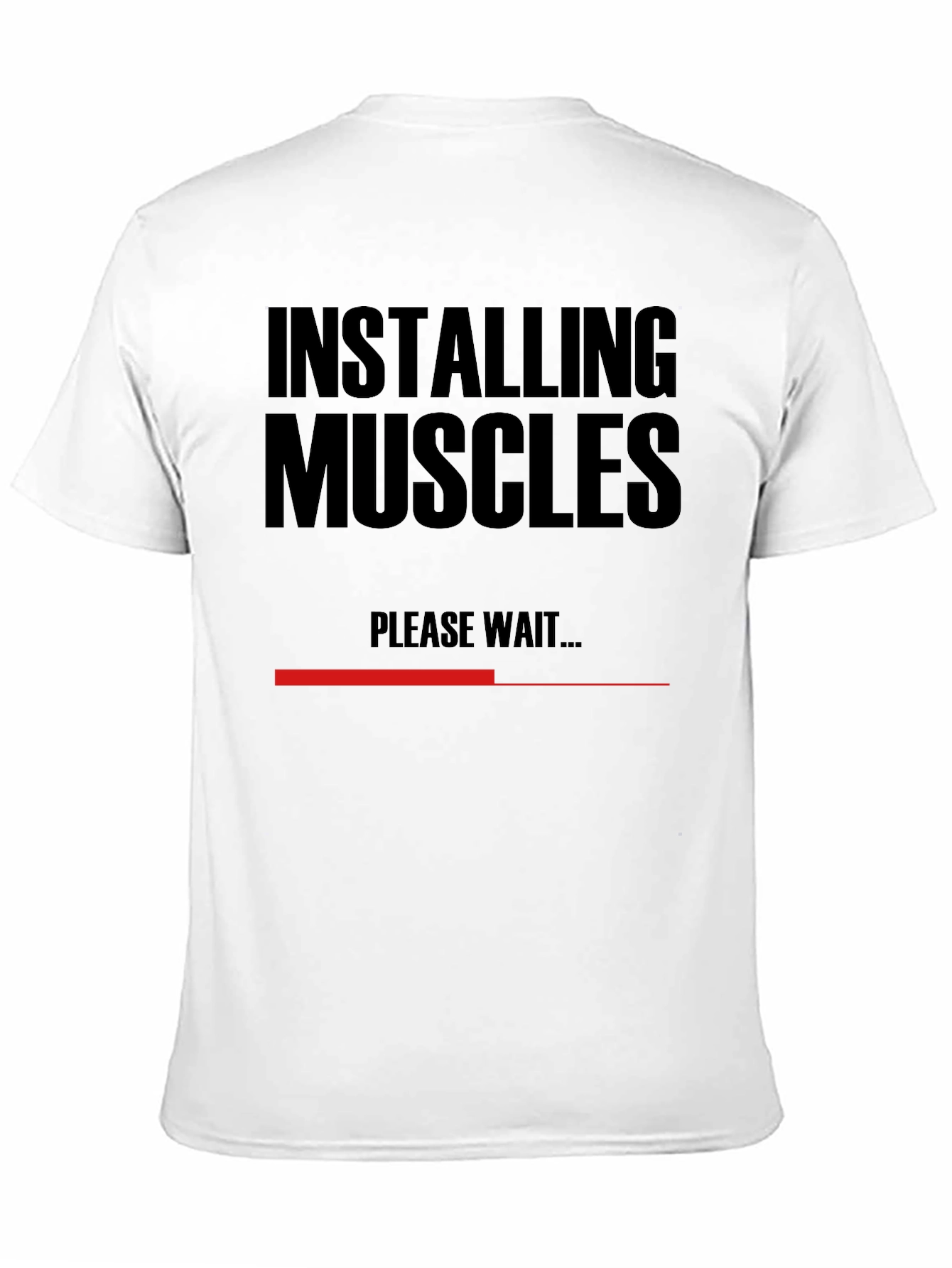 Installing Muscles T-Shirt - Funny Gym Workout Tee