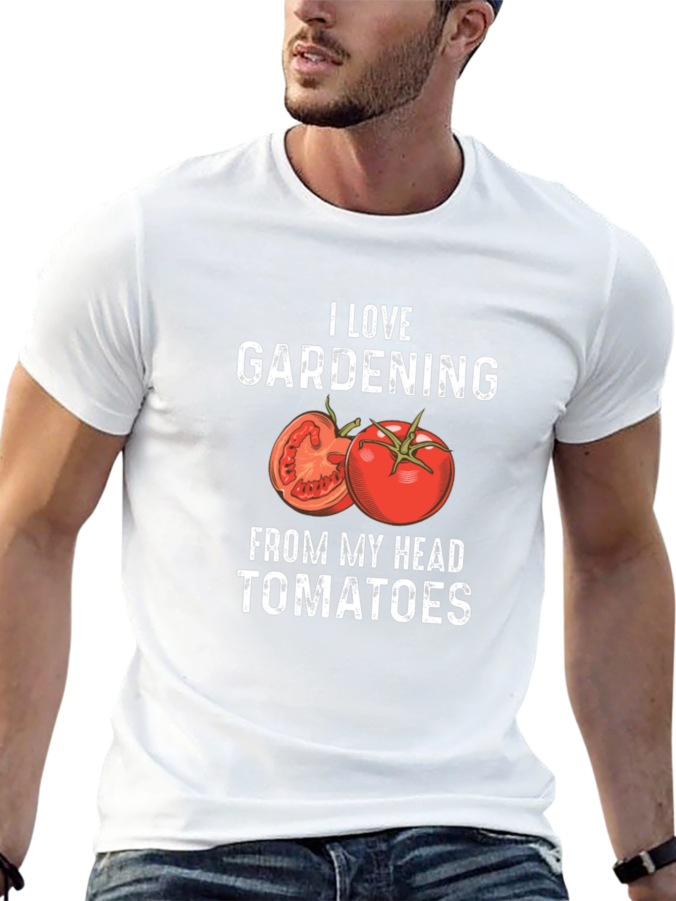 I Love Gardening From My Head Tomatoes T-Shirt