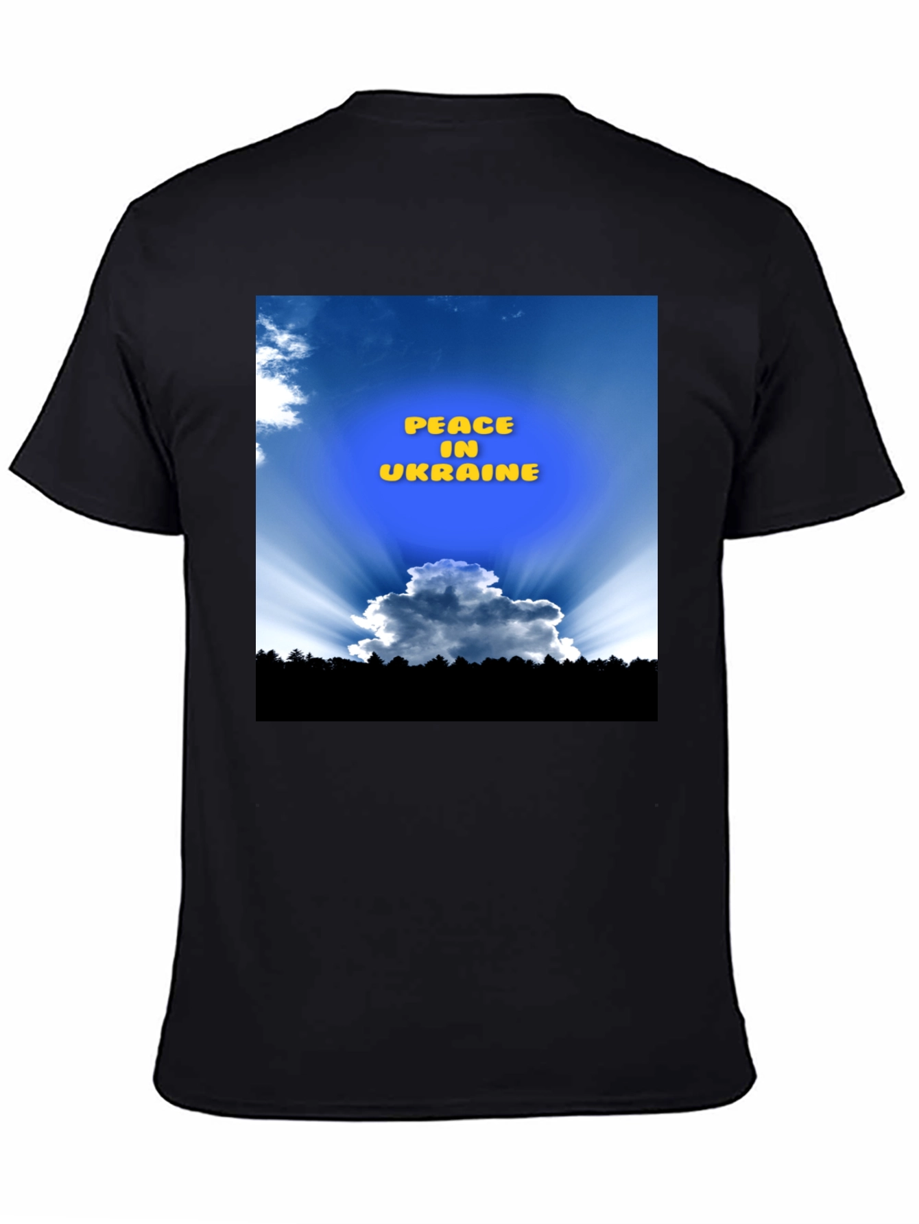 Peace in Ukraine Black T-Shirt