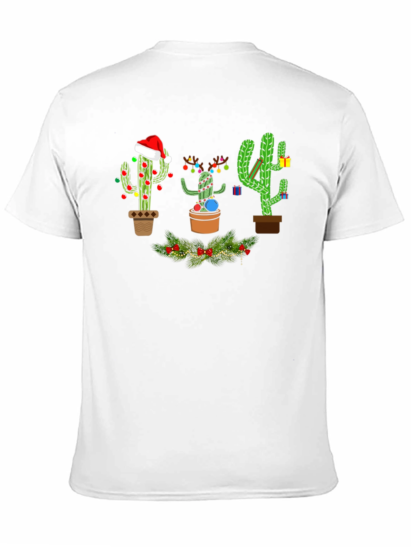 Festive Cactus Holiday T-Shirt