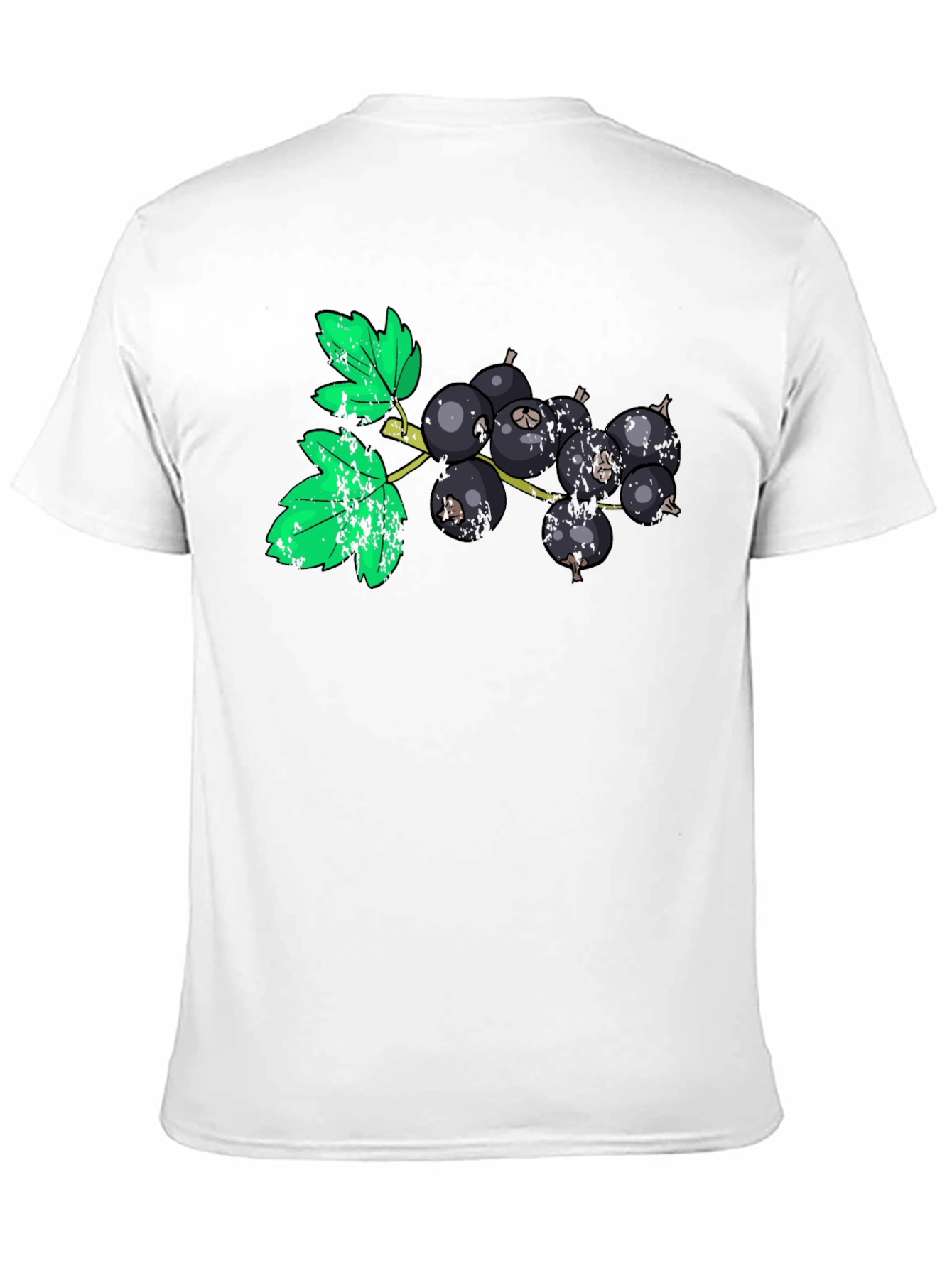 Black Currant Graphic Tee - Unique Fruit Print