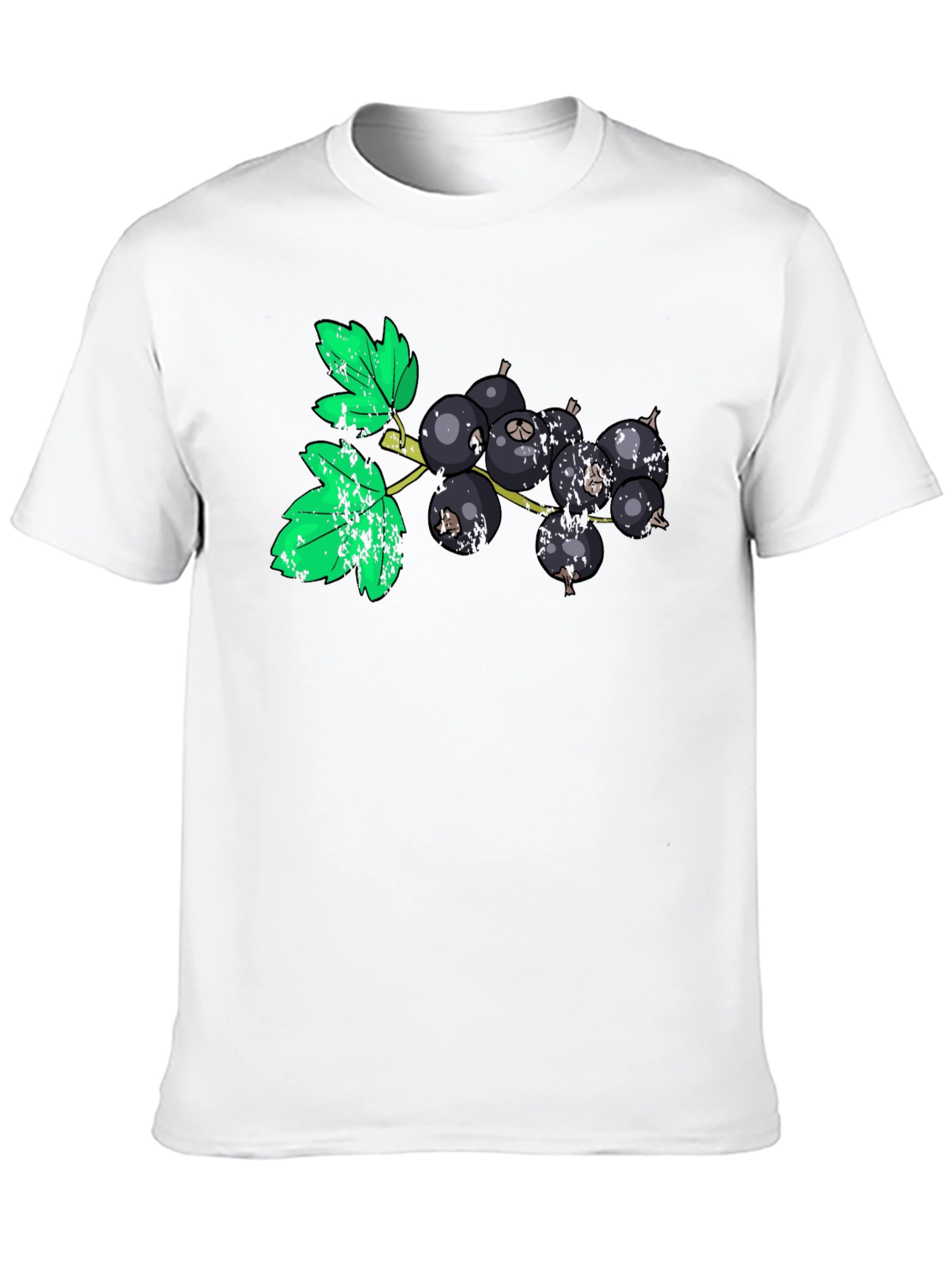 Black Currant Graphic Tee - Unique Fruit Print